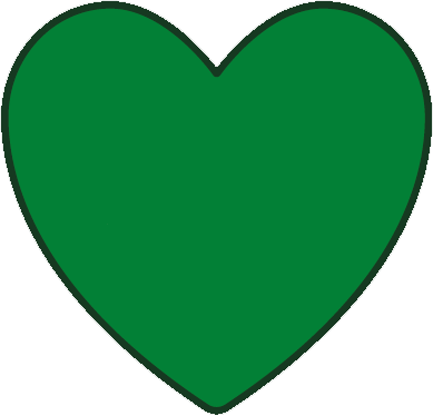 Green heart for green journey.