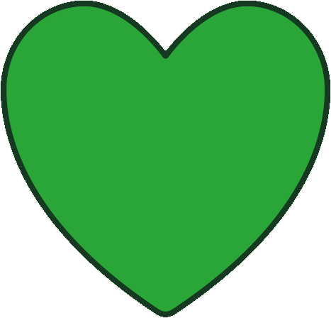 Green heart for green journey.