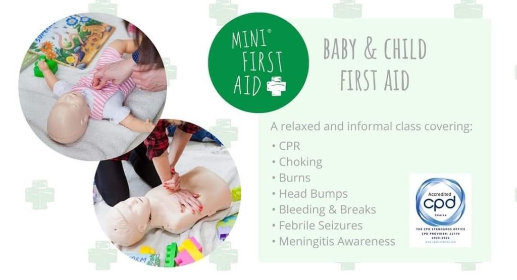 advert for baby and child first aid