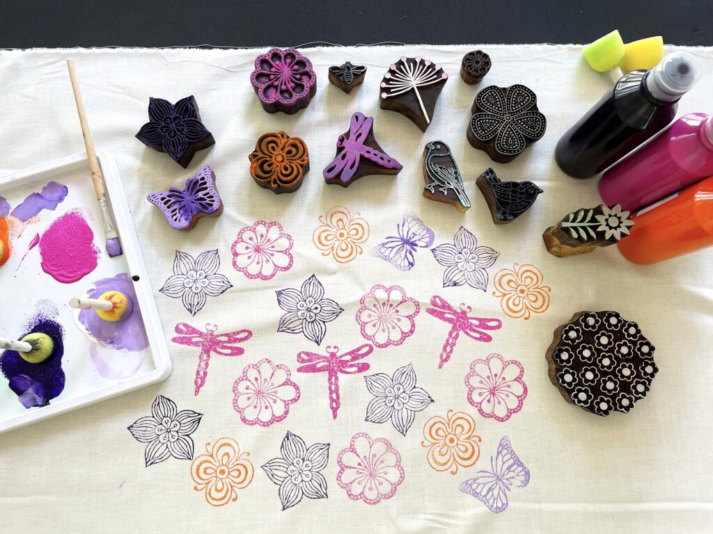 Indian Wood Block Printing workshop 4